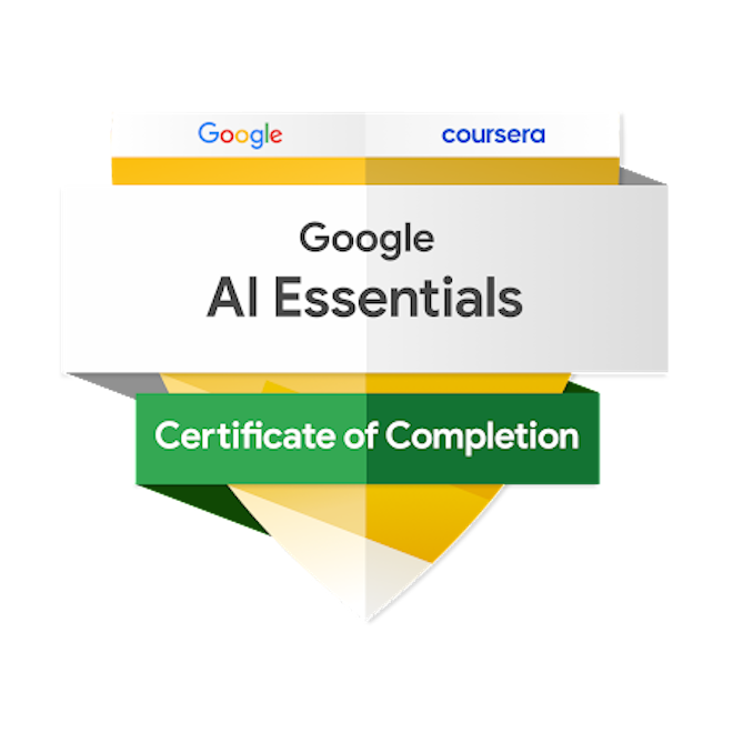 Google AI Essentials 認定バッジ